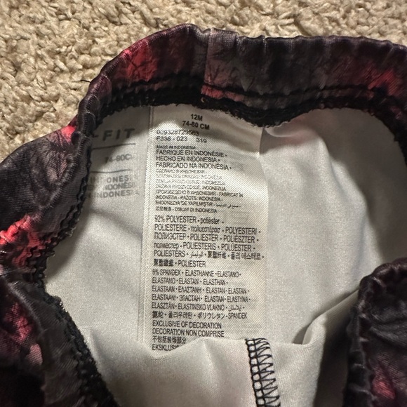 12M Nike Pink Jacket and Black Leggings Set - Picture 4 of 4